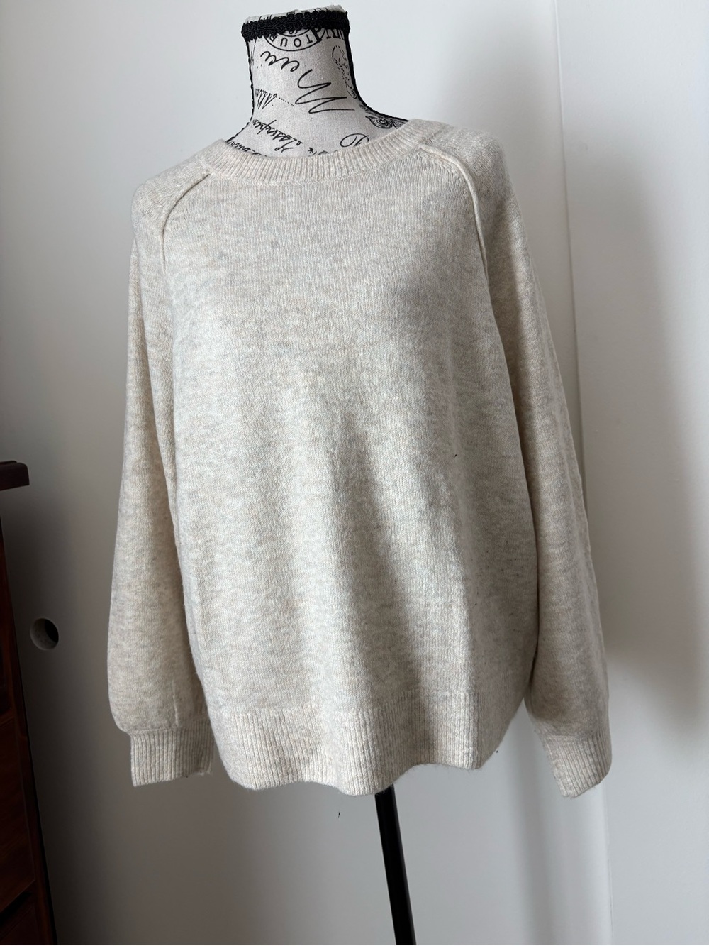 Vince Camuto Oatmeal Crewneck Sweater - Neutral Cream